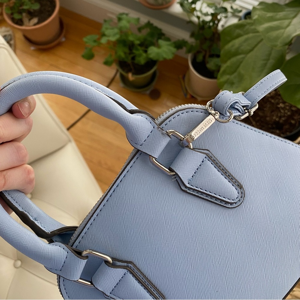 Steve Madden BFAITH Mini Crossbody Bag β Periwinkle Blue, Silver Chain, Like New - Picture 6 of 10
